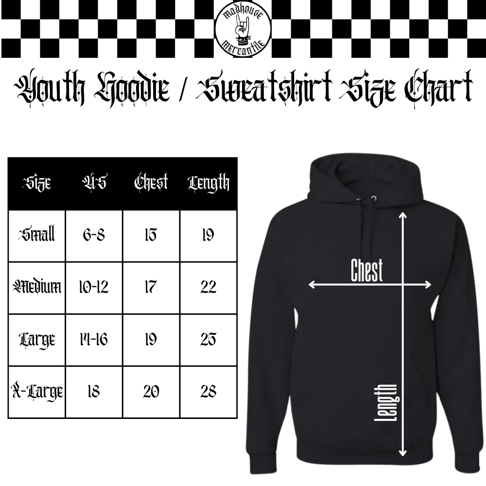 Youth Retro Eagles Script Hoodie / Sweatshirt