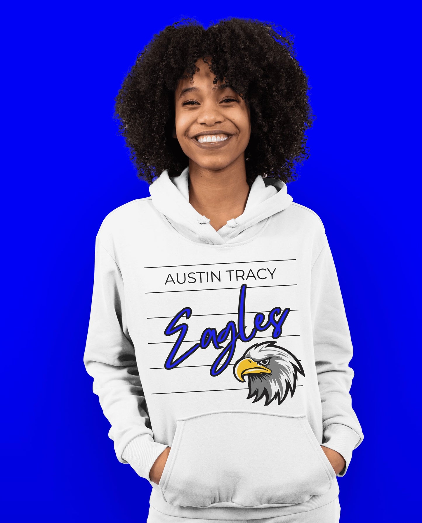 Adult Retro Eagles Script Hoodie / Sweatshirt