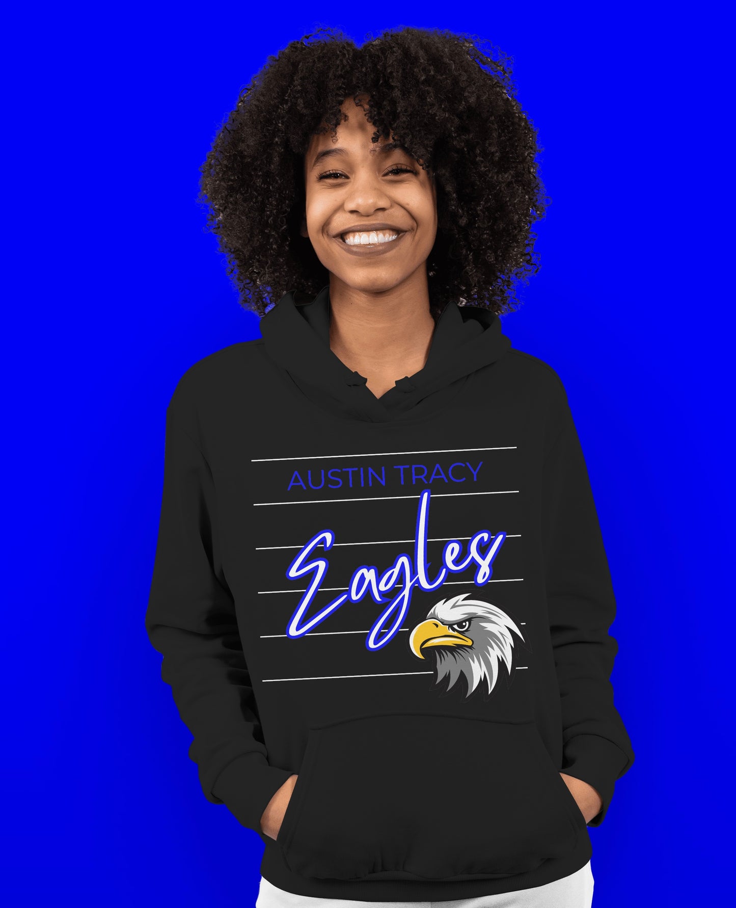Adult Retro Eagles Script Hoodie / Sweatshirt