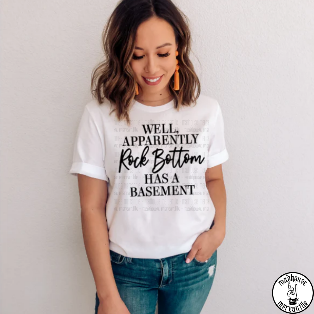 Rock Bottom has a Basement Shirt