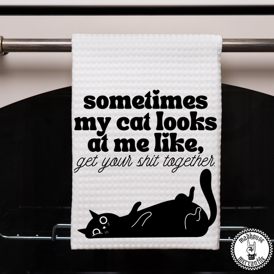 Judgy Cat Towel