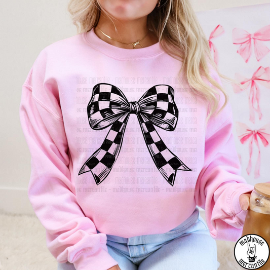 Checkered Bow Shirt
