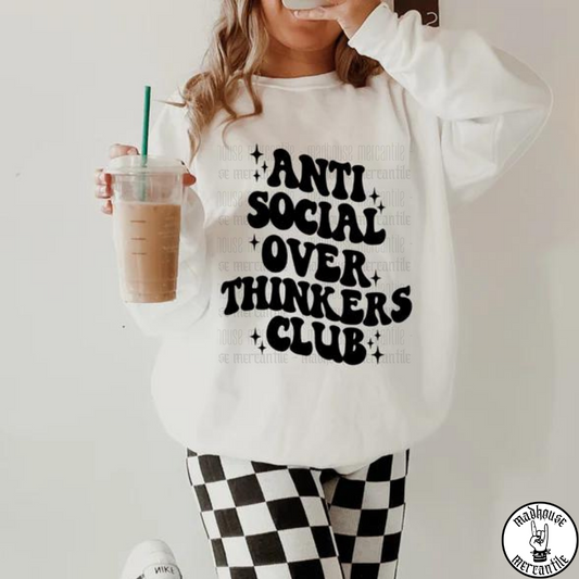 Anti Social Overthinkers Club Shirt