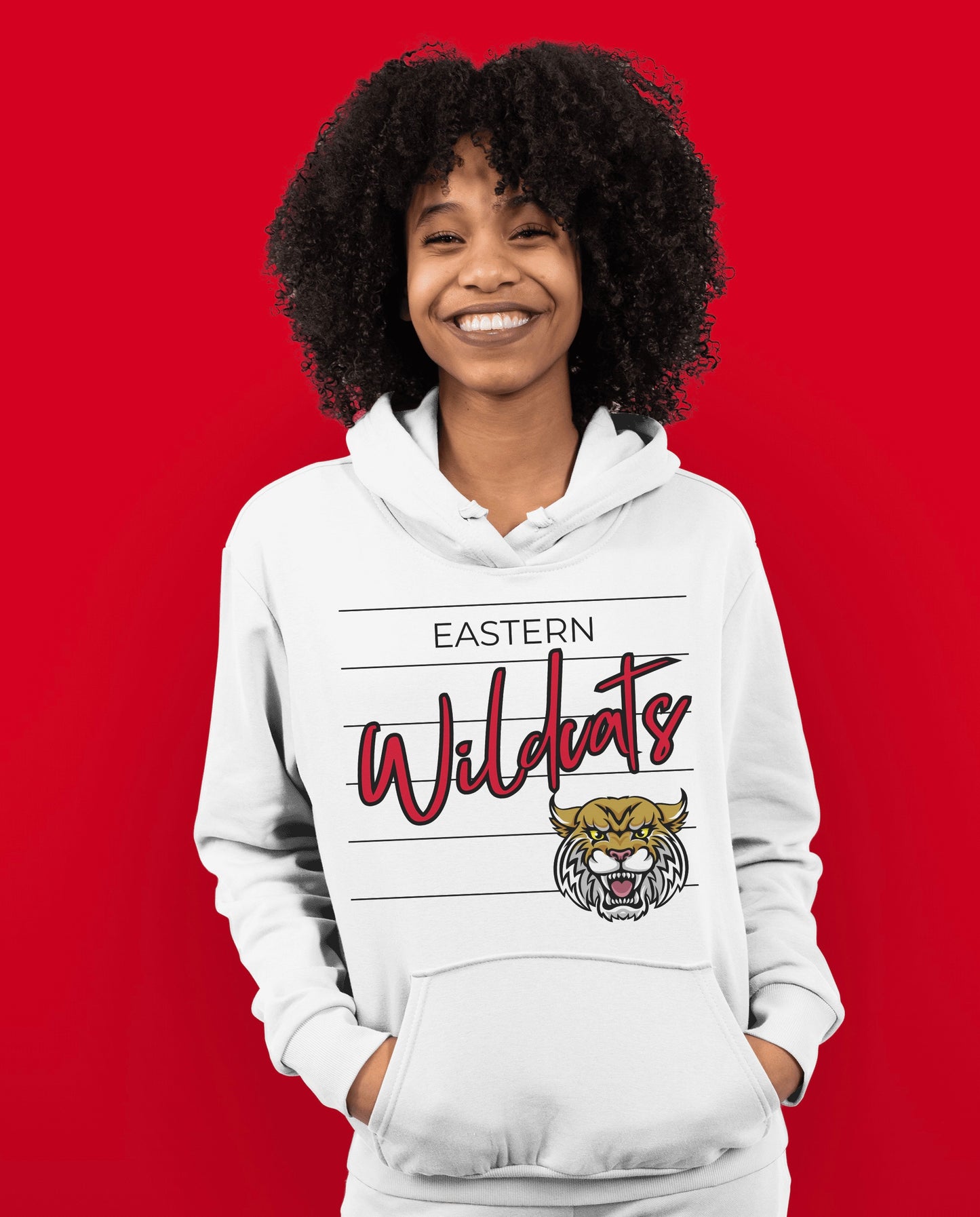 Adult Retro Wildcats Script Hoodie / Sweatshirt