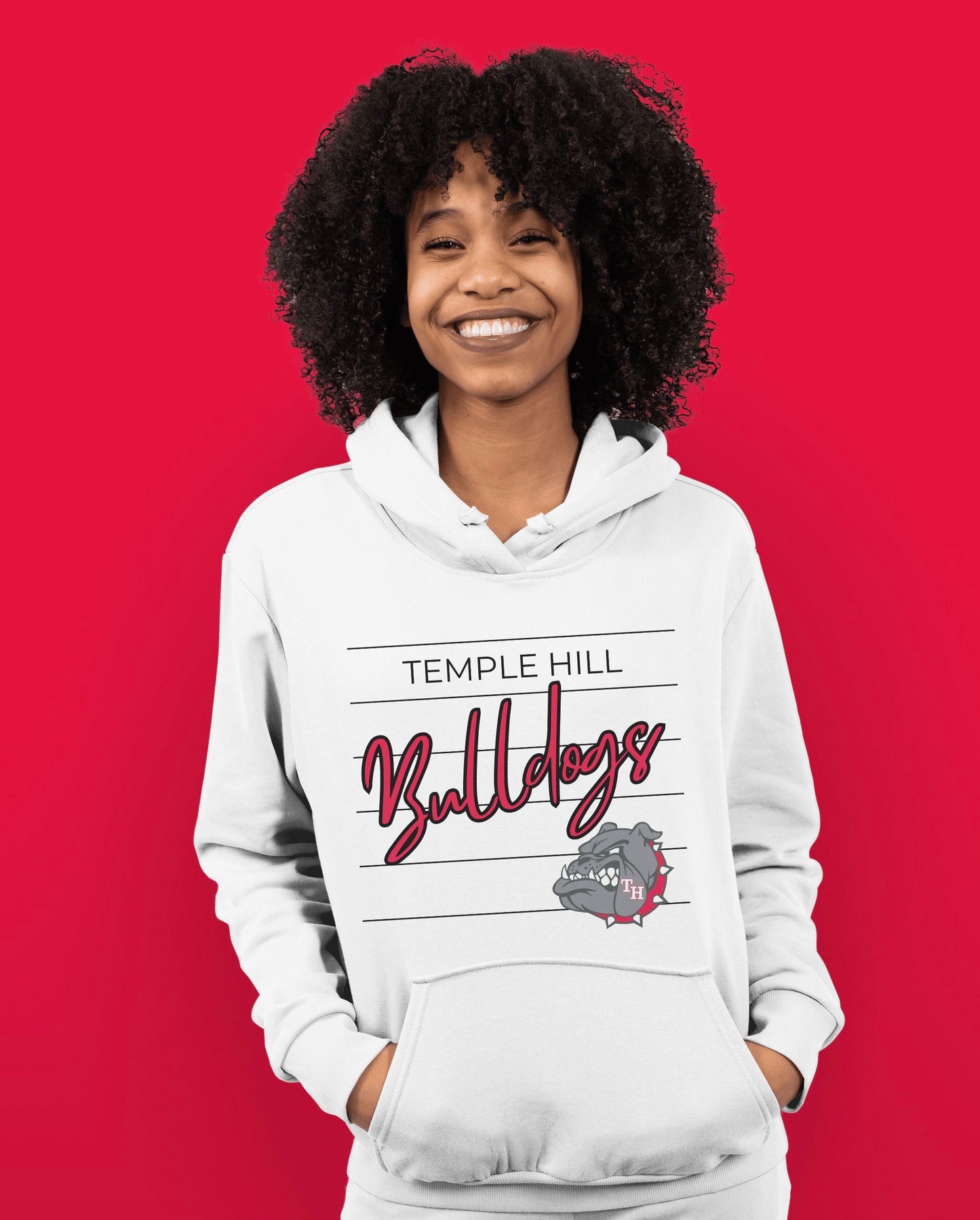 Adult Retro Bulldogs Script Hoodie / Sweatshirt