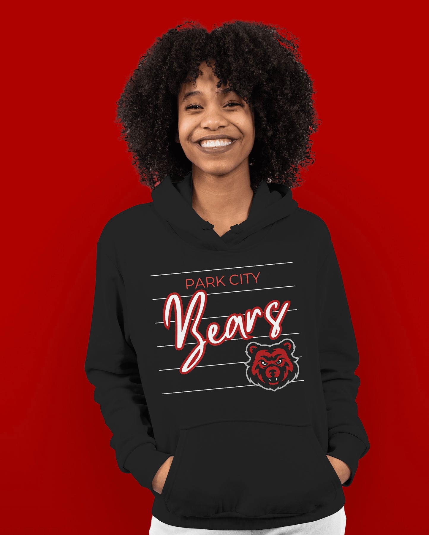 Adult Retro Bears Script Hoodie / Sweatshirt