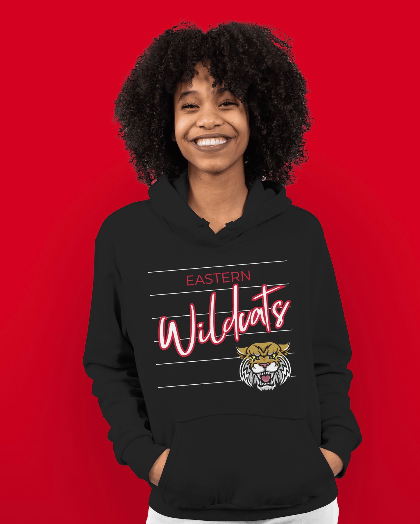 Adult Retro Wildcats Script Hoodie / Sweatshirt