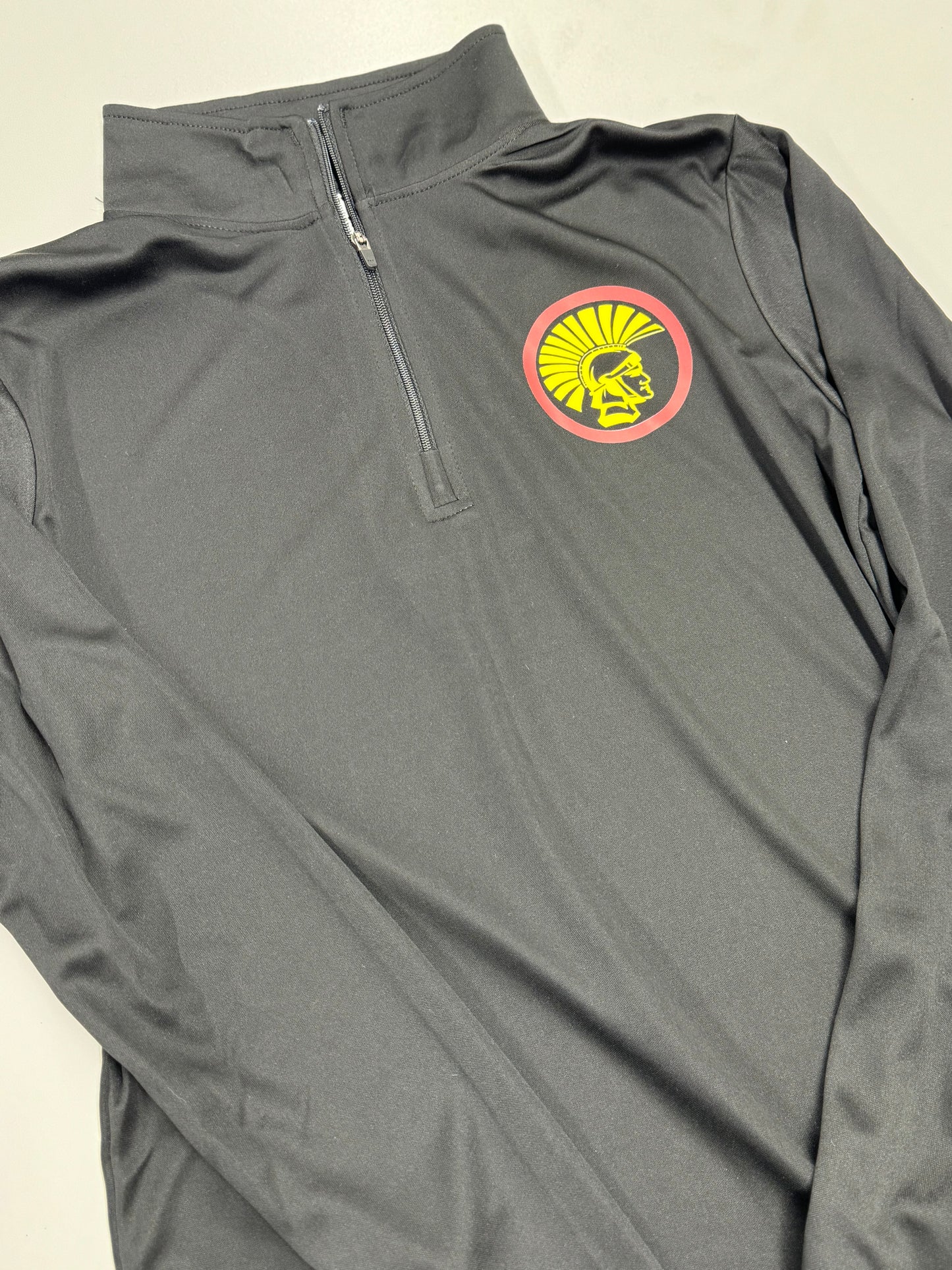 Black Trojans Quarter-Zip Pullover