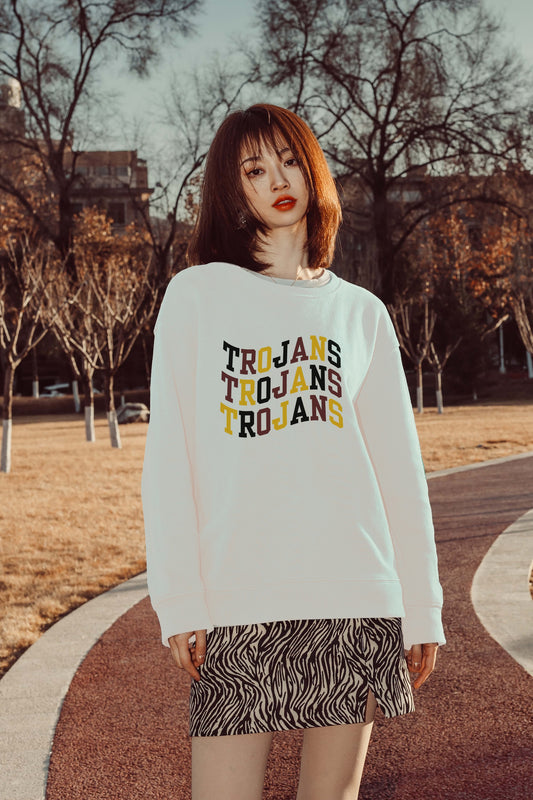 Custom Trojans Wave Crewneck