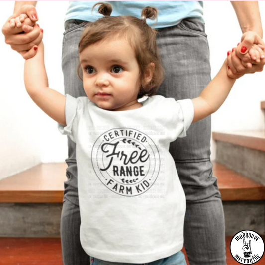 Free Range Farm Kid Shirt