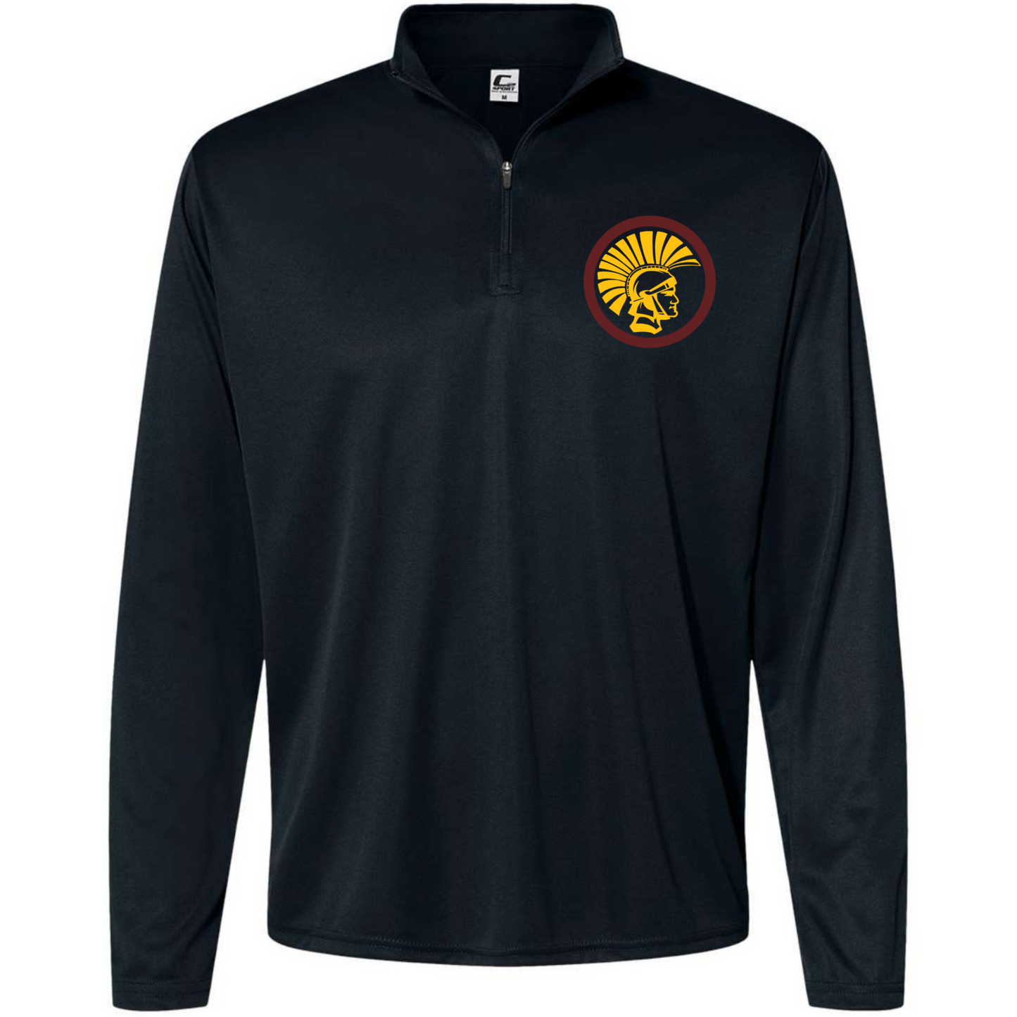 Black Trojans Quarter-Zip Pullover